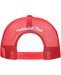 Mitchell & Ness Men's Red Houston Rockets Core Evergreen Otc Trucker Adjustable Hat