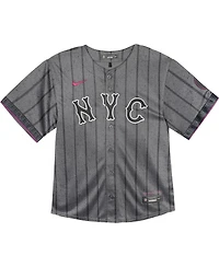 Nike Baby Boys and Girls Pete Alonso Graphite New York Mets 2024 City Connect Limited Player Jersey