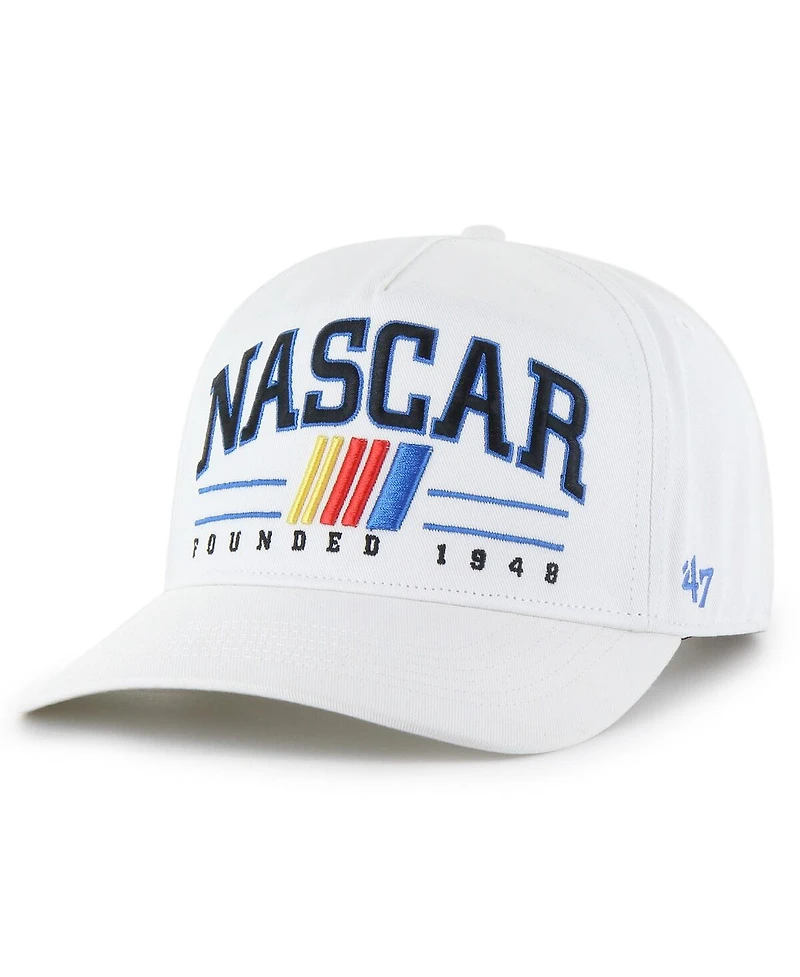 '47 Brand Men's White Nascar Merchandise Roscoe Hitch Adjustable Hat