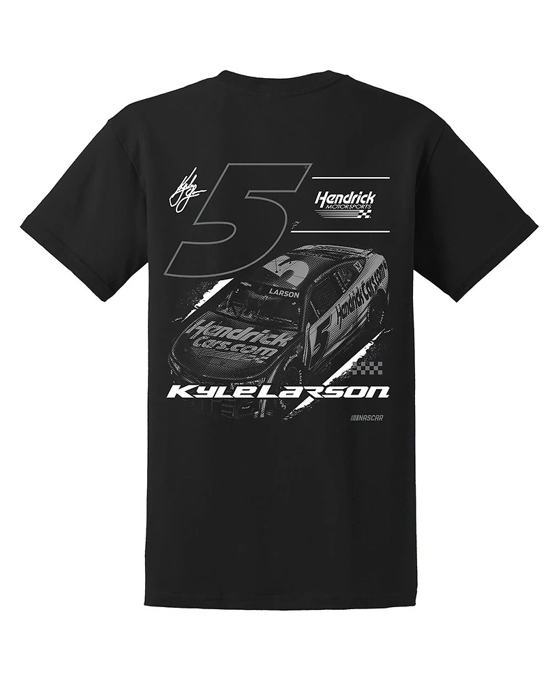 Hendrick Motorsports Team Collection Men's Black Kyle Larson Tonal Tri-Blend T-Shirt