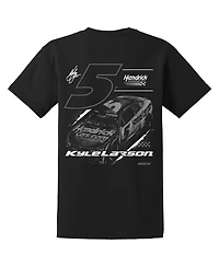 Hendrick Motorsports Team Collection Men's Black Kyle Larson Tonal Tri-Blend T-Shirt