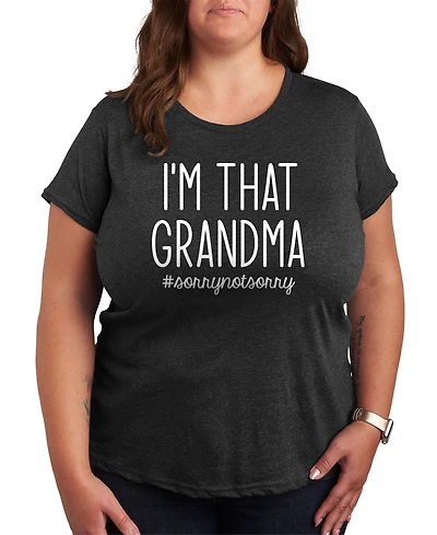 Hybrid Apparel Trendy Plus I'm That Grandma Graphic Crew Neck T-Shirt