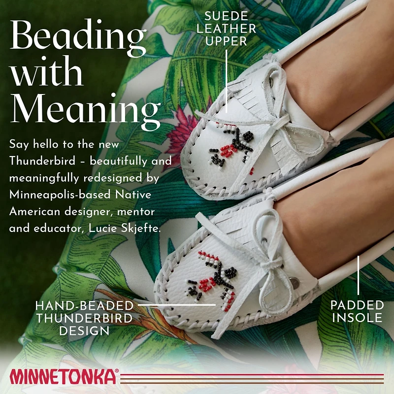 Minnetonka Women's Thunderbird "Animikii" Softsole Moccasins