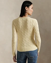 Polo Ralph Lauren Women's Cable-Knit Cotton Crewneck Sweater