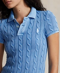 Polo Ralph Lauren Women's Cable-Knit Polo Shirt