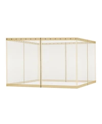 Aoodor Universal x ft. Gazebo Replacement Mosquito Netting Screen 4-Panel Sidewalls with Double Zipper (Only Netting