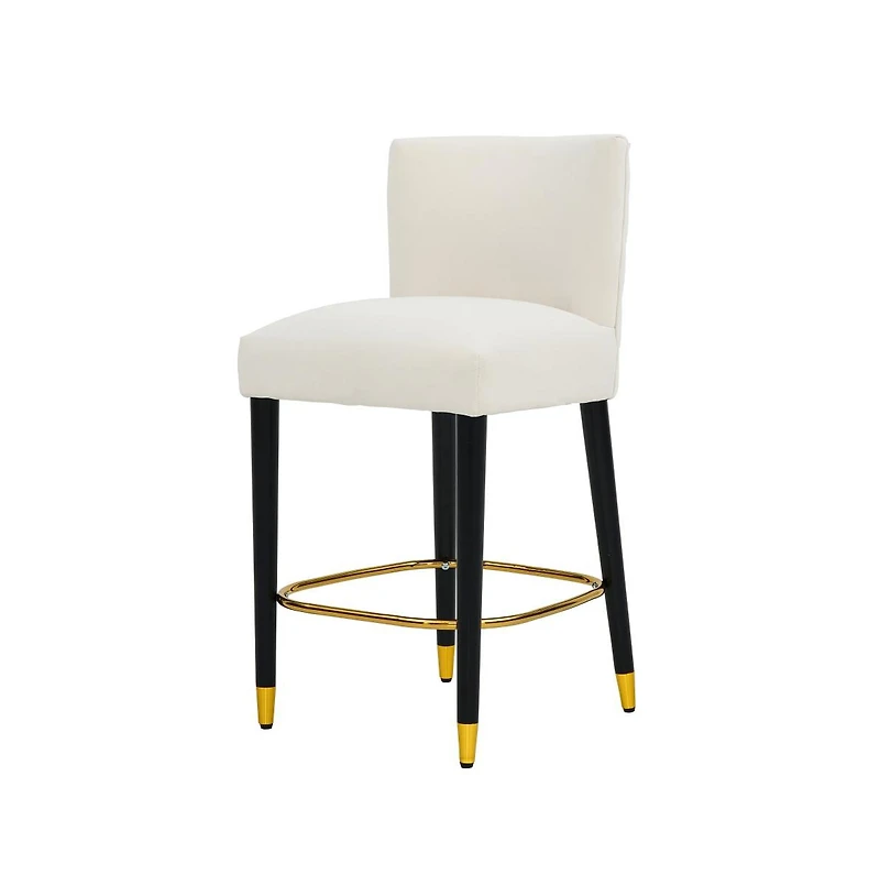 Set of 2 Modern 27 Inch Counter Stools with Upholstered Tufted Seat for Kitchen Island & Bar-The Pop Home