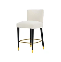 Set of 2 Modern 27 Inch Counter Stools with Upholstered Tufted Seat for Kitchen Island & Bar-The Pop Home
