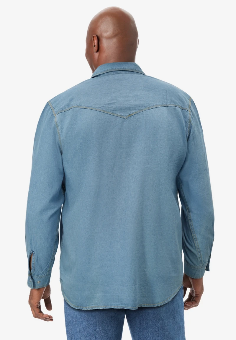 Boulder Creek Men's by KingSize Western Snap Front Shirt
