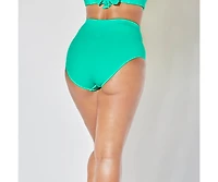 Swimsuits for All Women's Shirred High Waist Swim Brief