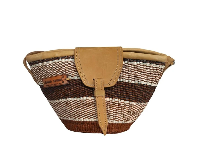 Life Lines Handmade Sisal Straw Crossbody Bag