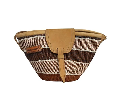 Life Lines Handmade Sisal Straw Crossbody Bag