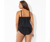 Swimsuits for All Women's Lightweight Scoop Neck Blouson Tankini Top