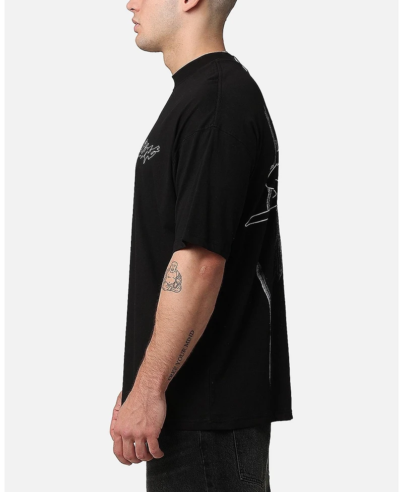 Saint Morta Men's Veiled Mock Neck T-Shirt