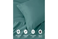 Superior Egyptian Cotton 1000 Thread Count Solid Duvet Cover Set,Full/Queen