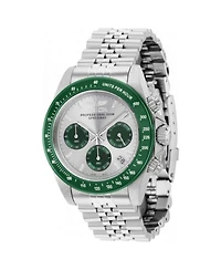 Invicta Men's 36734 Speedway Quartz Chronograph Light Grey, Green Dial Watch