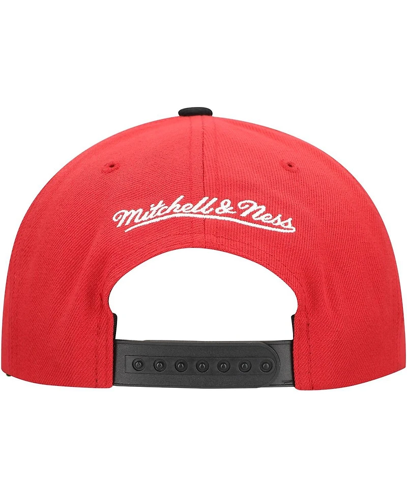 Mitchell & Ness Men's Red New Jersey Devils Soul Triple Up Snapback Hat