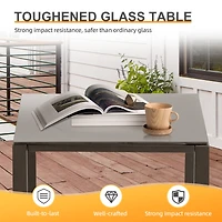 Aoodor 3-Piece Patio Furniture Set, Outdoor Rattan Wicker Chairs with Table, Sofa Set Including Cushions