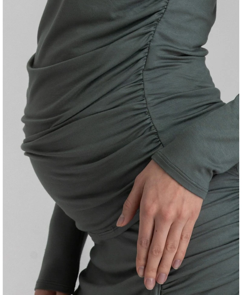 Pietro Brunelli Maternity Maternity Ruched Soft Bamboo Jersey Olimpia Top