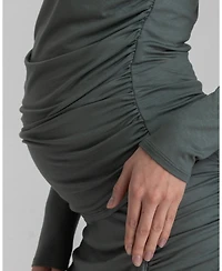 Pietro Brunelli Maternity Maternity Ruched Soft Bamboo Jersey Olimpia Top
