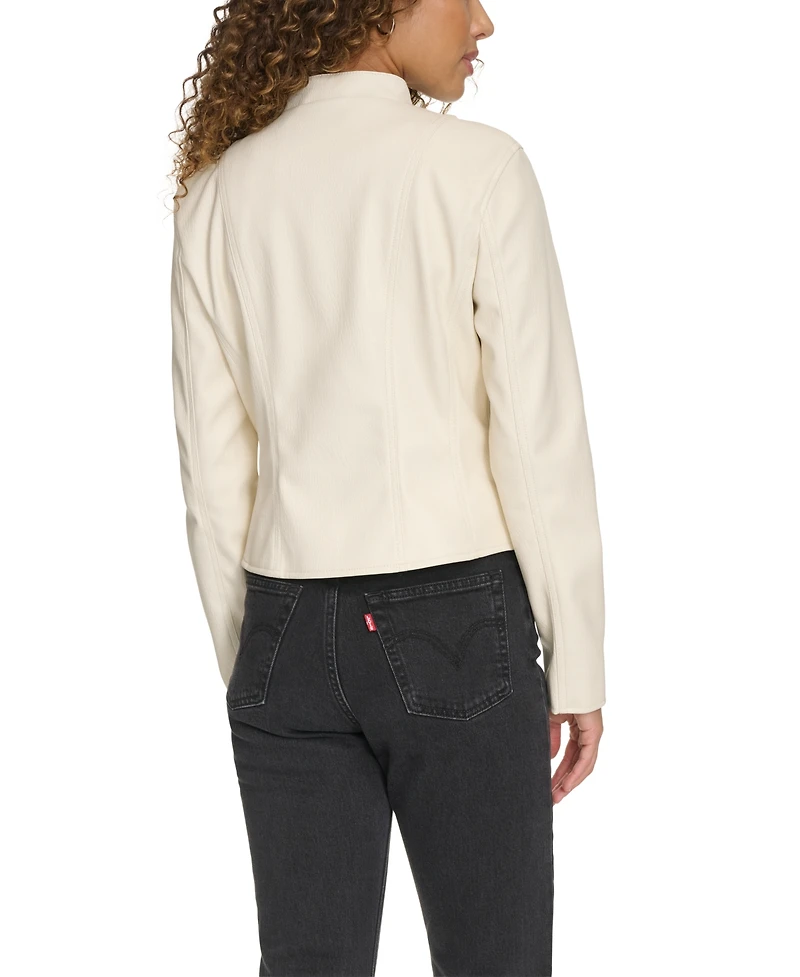 Levi's Women's Faux-Leather Cut Racer Jacket