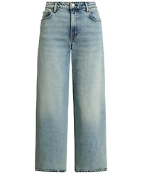 Lauren Ralph Women's High-Rise Wide-Leg Cropped Jeans