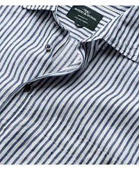 Rodd Gunn Men's Port Charles Linen Long Sleeve Slim Fit Shirt