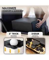 Mikolo Pilates Reformer, Foldable Reformer Pilates Machine for Home Use, with Dual Resistance- Springs and Cords, Pilates Equipment for Home Workouts