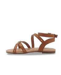 Dkny Little and Big Girls Cassie Vada Metallic Gladiator Sandal