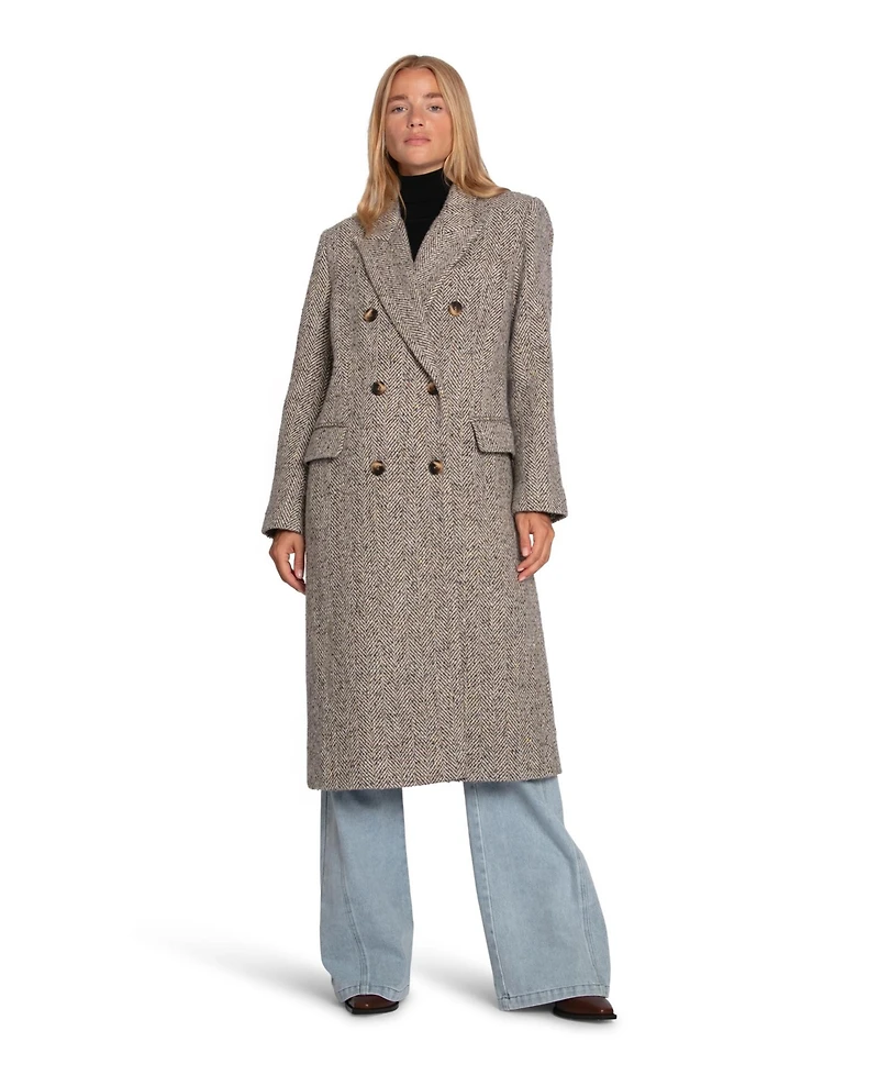 Belle & Bloom Women's Wherever I Go Tweed Coat
