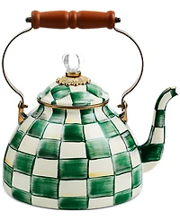 Mackenzie-Childs Emerald Check 3-Qt. Tea Kettle
