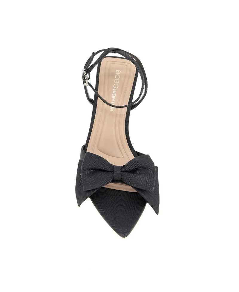BCBGeneration Women's Ilana Two-Piece Bow Dress Sandals