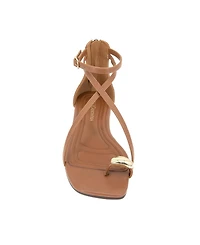 BCBGeneration Women's Kline Crisscross Toe Ring Flat Sandals