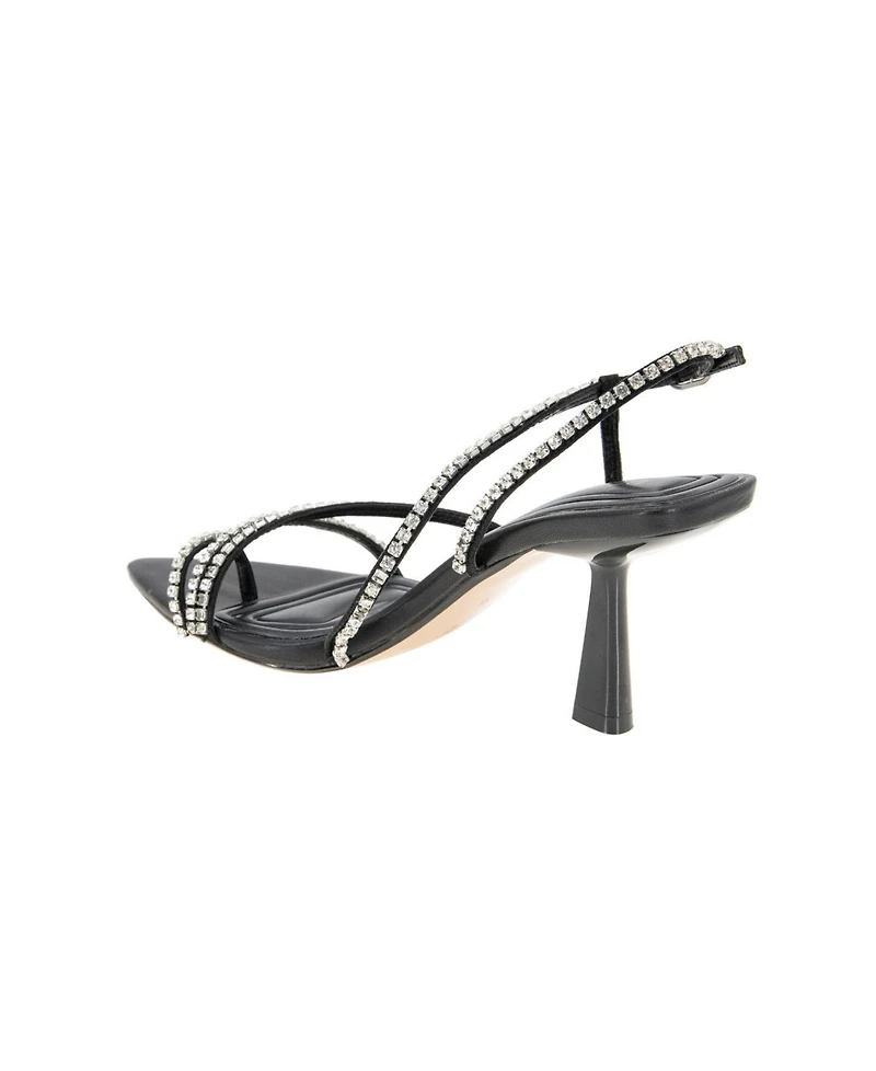BCBGeneration Women's Ilta Rhinestone Strappy Dress Sandals