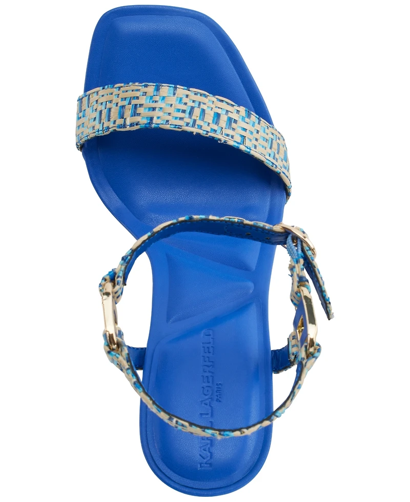 Karl Lagerfeld Paris Women's Cybil Ankle Strap Dress Sandals
