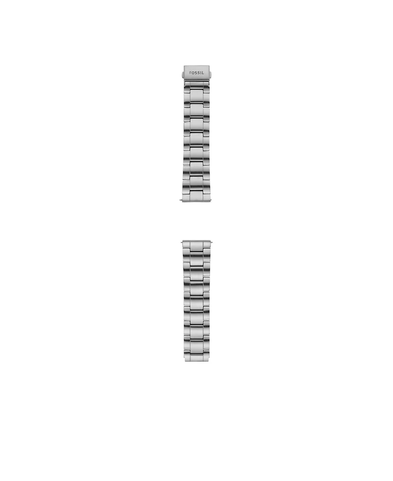Fossil Men's Silver Stainless Steel Watch Band, 22mm