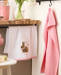 Fiesta Easter Bunny Cotton Kitchen Towel Set, 16" x 28"