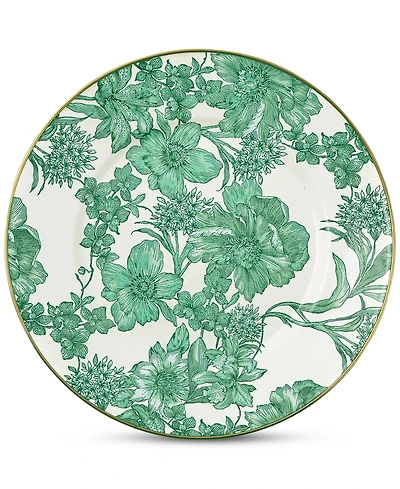 Mackenzie-Childs Emerald English Garden Dinner Plate