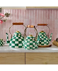 Mackenzie-Childs Emerald Check 2-Qt. Tea Kettle