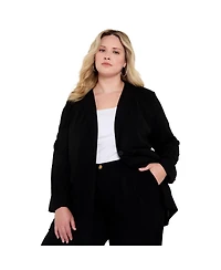 June + Vie Women's Smooth Classic Blazer