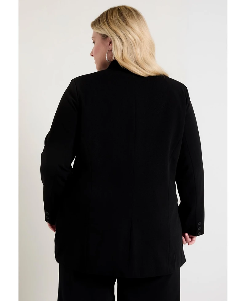 June + Vie Women's Smooth Classic Blazer