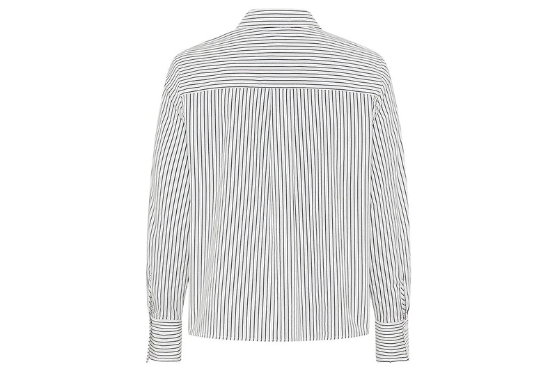 Olsen Women's Striped Cropped Shirt