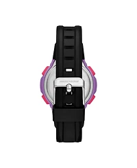 Skechers Women's Anoka Digital, Black Polycarbonate Watch