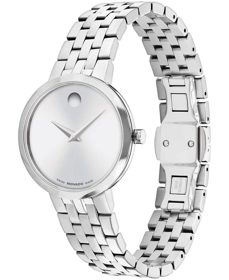 Movado Women's Museum Classic Swiss Quartz Stainless-Steel Watch, 29.5mm