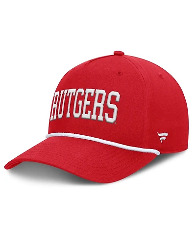 Fanatics Men's Scarlet Rutgers Scarlet Knights Foul Ball Rope Adjustable Hat