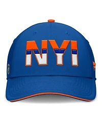 Fanatics Men's Royal/Orange New York Islanders Authentic Pro Rink Team Code Flex Hat
