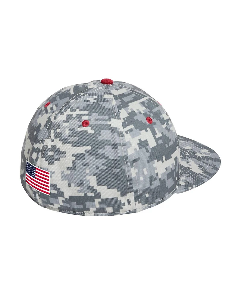 Adidas Men's Camo Indiana Hoosiers On-Field Fitted Baseball Hat