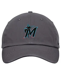 Nike Men's Gray Miami Marlins Club Adjustable Hat