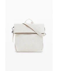 Desigual Women's Medium chrome flap backpack