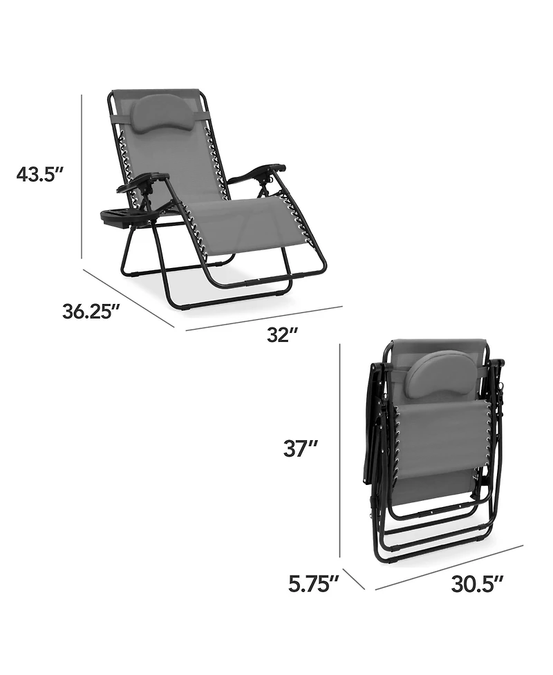 Best Choice Products Oversized Zero Gravity Chair